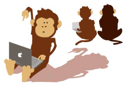 Our development team is working hard like monkeys
